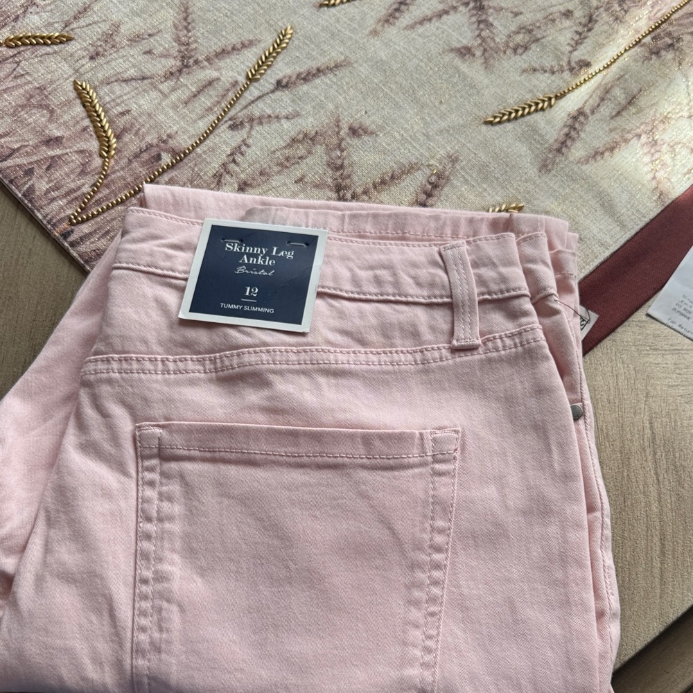 Charter Club Pink Skinny Ankle Jeans